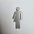 Restpartij Symboolbordjes voor het toilet genderneutral klein