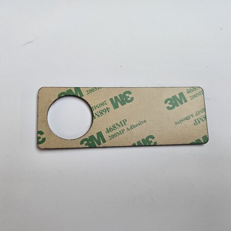 Restpartij  slotplaatjes 1 t/m 15 - 90x32x1,6mm en Ø23mm gat - Copy