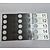 Restpartij  slotplaatjes 1 t/m 15 zilver acrylaat