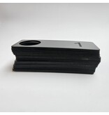 Restpartij  slotplaatjes 1 t/m 15 - 90x32x1,6mm en Ø23mm gat - Copy