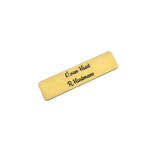 Kunststof naamplaatje Eigen Ontwerp 80x20mm voor bel, voordeur of brievenbus - zelfklevend met tape aan de achterzijde