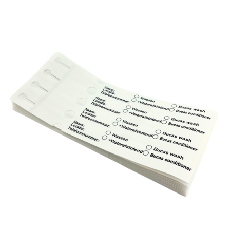 CombiCraft Sleufetiketten met jouw eigen ontwerp 250x25mm 4-baans - per 100 etiketten