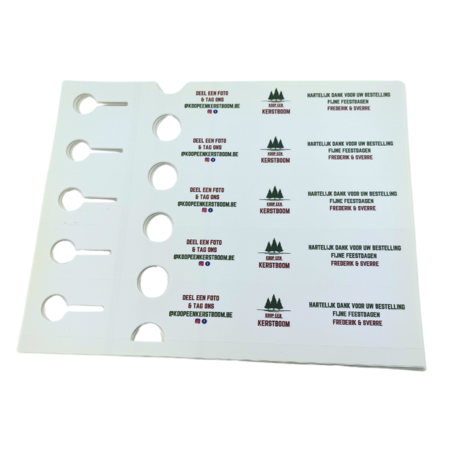 CombiCraft Sleufetiketten met eigen ontwerp 250x38mm  - per 200 etiketten