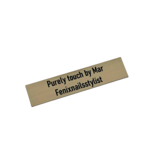 Naamplaatje T026 Oostwoud 80x18mm bel, briefkast of brievenbus