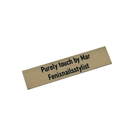 Naamplaatje T026 Oostwoud 80x18mm bel, briefkast of brievenbus