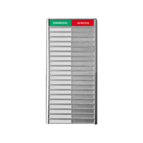 Aanwezigheidsbord business 20 namen
