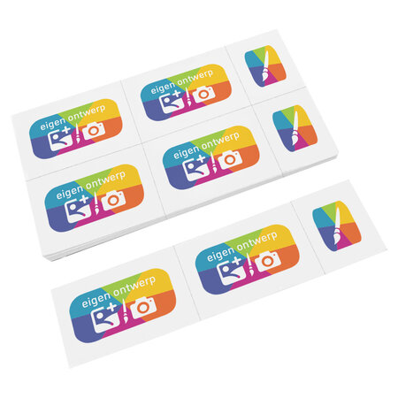 Consumptiekaart maken met eigen ontwerp full colour druk 5 consumpties - per 200 kaarten