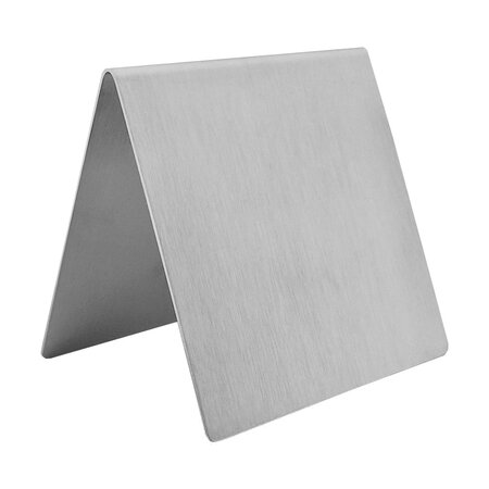 Blanco tafelbordje RVS 100 x 100 mm - per 1 stuk