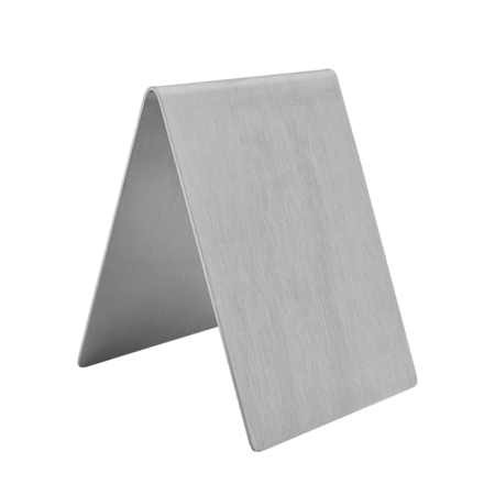 Blanco tafelbordje RVS 70 x 100 mm - per 1 stuk