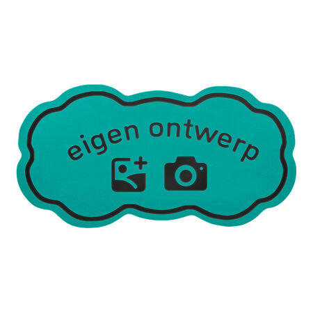 Kermismunt wolk 62 x 32 mm met foliedruk - per 1000 stuks