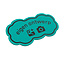 Kermismunt wolk 62 x 32 mm met foliedruk - per 1000 stuks