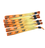 VIP textiel polsbandjes met cap-lock sluiting - per 100 stuks