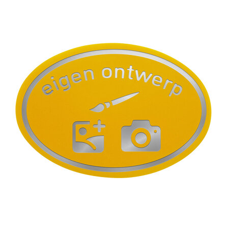 CombiCraft Kermismunt ovaal 47 x 32 mm met eigen ontwerp in foliedruk - per 1000 stuks