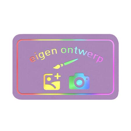 CombiCraft Kermismunt rechthoek 54 x 39 mm met eigen ontwerp in foliedruk - per 1000 stuks