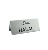 CombiCraft Tafelbordje Elegant van zilverkleurig aluminium met eigen ontwerp 120x55mm - per 1 stuk