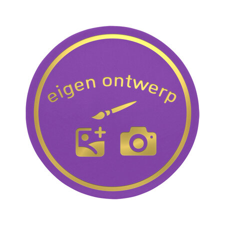 Ronde kermismunt 47 mm met eigen ontwerp in foliedruk - per 1000 stuks