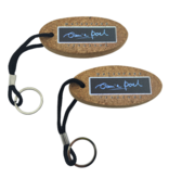 Drijvende sleutelhanger kurk met bedrukking 40x90mm - per 1 stuk