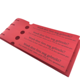 CombiCraft Sleufetiketten met jouw eigen ontwerp 250x25mm 4-baans - per 100 etiketten