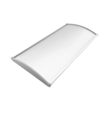 Kantoor naambordje van zilverkleurig aluminium 205 x 100 mm met eigen ontwerp - per 1 stuk