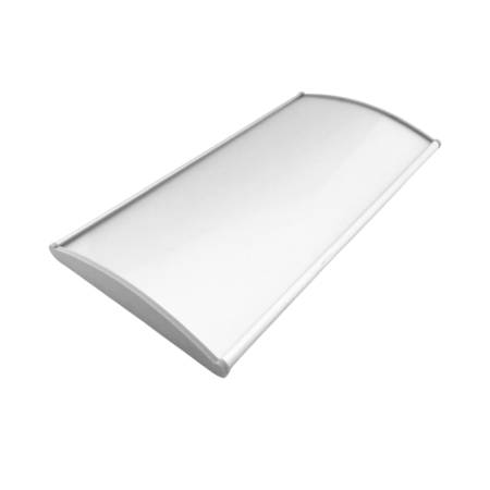 Kantoor naambordje van zilverkleurig aluminium 205 x 100 mm met eigen ontwerp - per 1 stuk