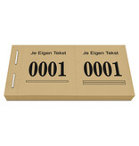 Loterijboekjes Safe met eigen regel tekst - per 1000 nummers