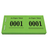 Loterijboekjes Safe met eigen regel tekst - per 1000 nummers