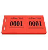 Loterijboekjes Safe met eigen regel tekst - per 1000 nummers
