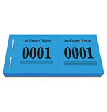 Loterijboekjes Safe met eigen regel tekst - per 1000 nummers
