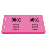 Lotenboekjes met 4 regels eigen tekst - per 1000 nummers