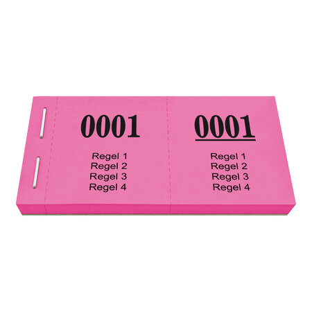 Lotenboekjes met 4 regels eigen tekst - per 1000 nummers