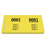 Lotenboekjes met 4 regels eigen tekst - per 1000 nummers