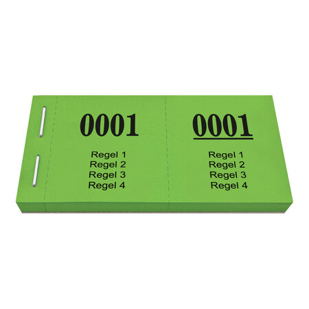 Lotenboekjes met 4 regels eigen tekst - per 1000 nummers