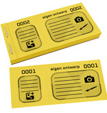 XXL loten met eigen ontwerp zwarte druk - per 300 loten