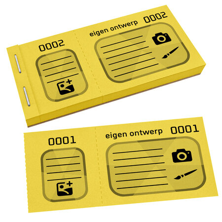 XXL loten met eigen ontwerp zwarte druk - per 300 loten