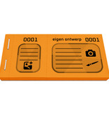 XXL loten met eigen ontwerp zwarte druk - per 300 loten