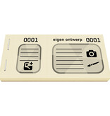 XXL loten met eigen ontwerp zwarte druk - per 300 loten