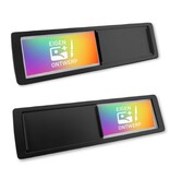 Personaliseerbaar Kunststof Schuifbordje 178x50mm met 3M Tape - Ontwerp Jouw Unieke Bordje