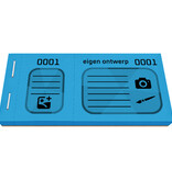 Grote loten met eigen ontwerp zwarte druk - per 600 lootjes