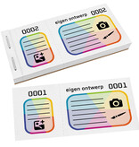 Grote loten met eigen ontwerp full colour druk - per 600 lootjes