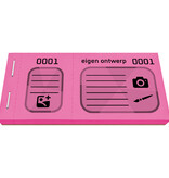 XXL loten met eigen ontwerp zwarte druk - per 300 loten