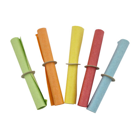 Kleurrijke rol lootjes met doorlopende nummering - per 100 stuks