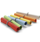 Kleurrijke rol lootjes met doorlopende nummering - per 100 stuks