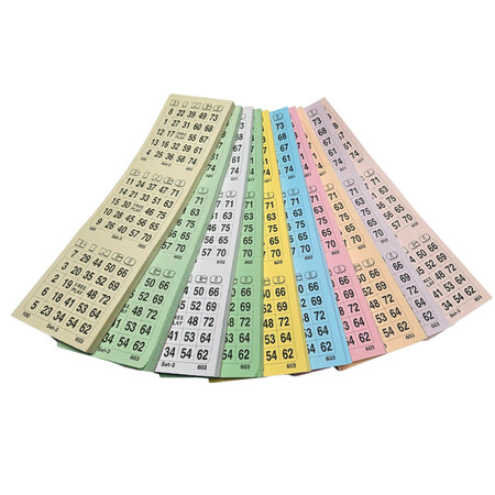 CombiCraft Bingo kaarten of bingo blaadjes - per set van 3000 kaarten