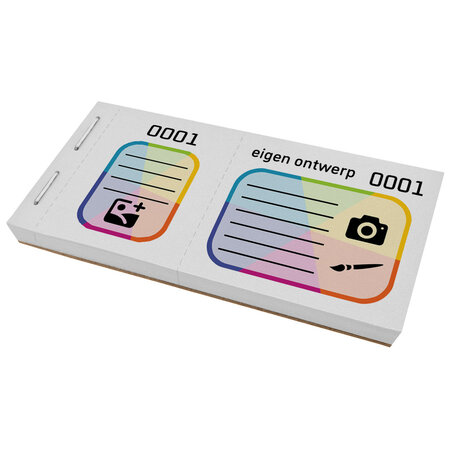 Grote loten met eigen ontwerp full colour druk - per 600 lootjes