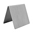 Blanco tafelbordje RVS 70 x 70 mm - per 1 stuk