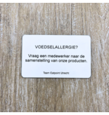 Metaal kaarthouders  met gravering naar wens