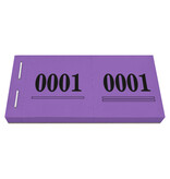 Cloakroom tickets met nummering - per 1000 tickets
