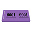 Cloakroom tickets met nummering - per 1000 tickets