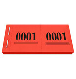 Cloakroom tickets met nummering - per 1000 tickets