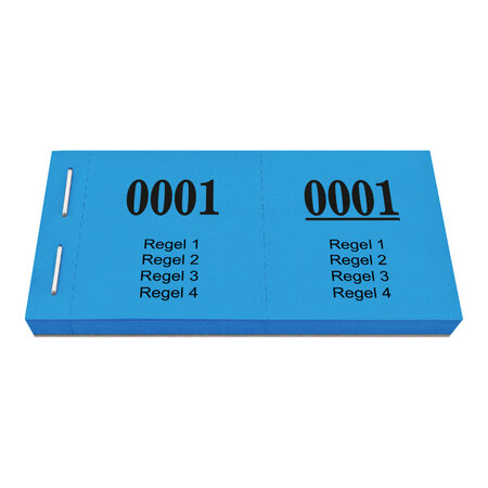 CombiCraft Garderobebon met 4 regels eigen tekst - per 1000 nummers bonnen